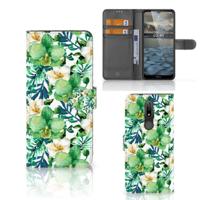 Nokia 2.4 Hoesje Orchidee Groen - thumbnail