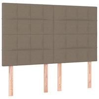 Bedframe zonder matras stof taupe 140x190 cm - thumbnail