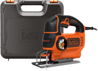 BLACK+DECKER KS801SEK 550W Pendeldecoupeerzaag | In koffer | 1x antisplinterplaatje | 1x Zaagblad - KS801SEK-QS - thumbnail