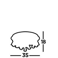 Searchlight Plafond kroonluchterHanna 35cm chroom met kristal - 3304-4CC - thumbnail