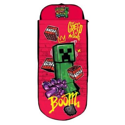 Minecraft slaapzak met opblaasbed Boom 62 x 150 x 20 cm - polyester Minecraft slaapzak met opblaasbed Boom 62 x 150 x 20 cm - polyester