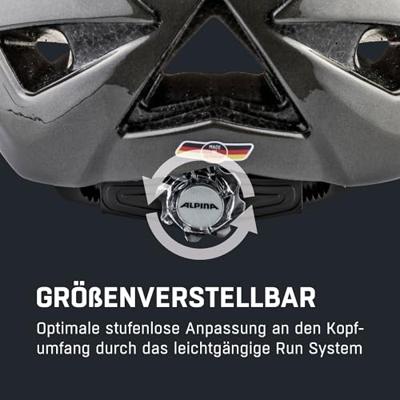 Olympic Sportswear Alpina sports tour helm panoma 2.0 56-59 glans zwart/grijs