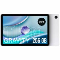 SPC Gravity Pro Tablet 11 inch met FHD antireflecterend mat view display, 256 GB uitbreidbaar, 6 GB RAM, 4G, Octa-Core en Android 14-verbinding, 18 W snel opladen, Lunar Mist kleur - thumbnail