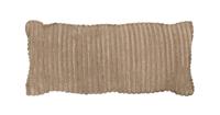 WOOOD Sierkussen 'Bean' 30 x 70cm, Rib, kleur Travertin - thumbnail