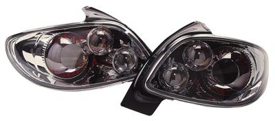 Set Achterlichten passend voor Peugeot 206 excl. CC/SW - Chroom DLPER13