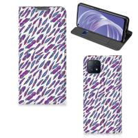 OPPO A73 5G | Hoesje met Magneet | Feathers Color - thumbnail