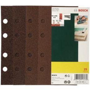 Bosch Accessories 2607019495 Oscillerend schuurpapierset Met klittenband, Geperforeerd Korrelgrootte (num) 60, 80, 120 (l x b) 185 mm x 93 mm 1 set(s)