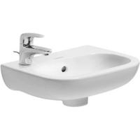 Duravit D Code fontein met kraangat links 36x27cm wit 07053600092 - thumbnail