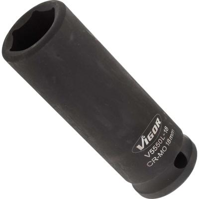 Vigor V5550L-18 Dop (zeskant) Kracht-dopsleutelinzet 18 mm 1/2 (12.5 mm) Vigor V5550L-18 Dop (zeskant) Kracht-dopsleutelinzet 18 mm 1/2 (12.5 mm)
