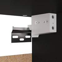 Kledingkast 70x32,5x35 cm spaanplaat zwart - thumbnail