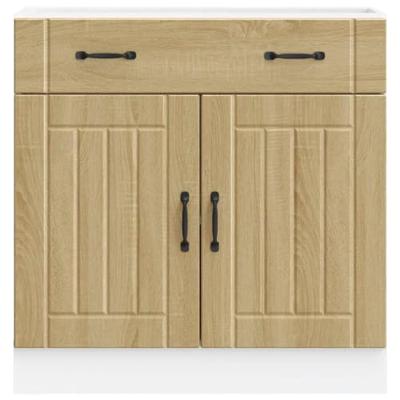 Onderkast Lucca bewerkt hout sonoma eikenkleurig