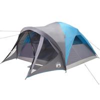 Tunneltent 6-persoons waterdicht blauw - thumbnail