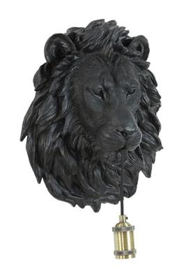 Light & Living Wandlamp 'Lion' kleur Mat Zwart Light & Living Wandlamp 'Lion' kleur Mat Zwart