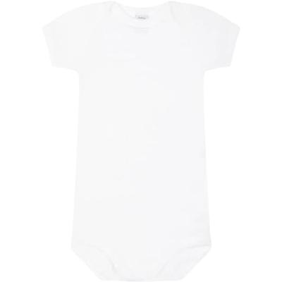 Set van 2 rompertjes met US-opening en korte mouwen in biokatoen PETIT BATEAU wit