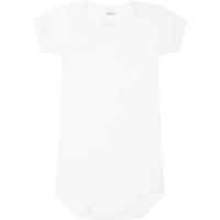 Set van 2 rompertjes met US-opening en korte mouwen in biokatoen PETIT BATEAU wit - thumbnail