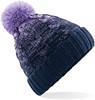 Beechfield CB459 Ombré Beanie - Lavender/French Navy - One Size - thumbnail