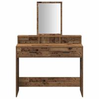 Kaptafel met lade Oud Hout 100 x 41 x 140 cm Bewerkt hout - thumbnail