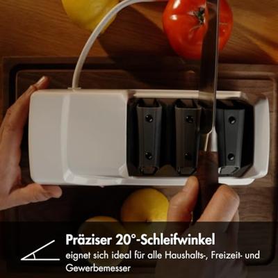 Graef CC120DE CC120DE Messenslijper Wit, Zwart