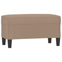 Bankje 70x35x41 cm kunstleer cappuccinokleurig - thumbnail