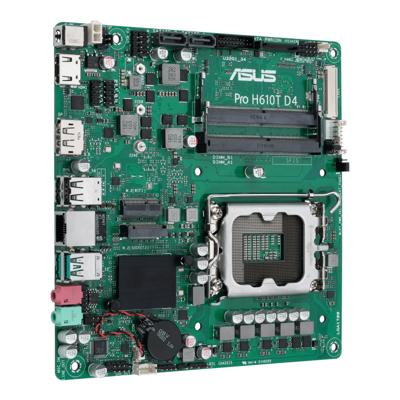 Asustek Computer Pro H610T D4-CSM Moederbord Socket Intel LGA 1700 Vormfactor Mini-ITX Moederbord chipset Intel® H610