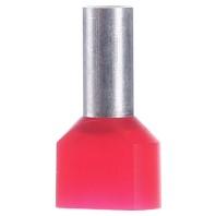 Intercable 180777 Dubbele adereindhulzen 2.5 mm² Deels geïsoleerd Blauw 1 stuk(s)