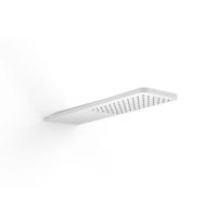 Hoofddouche Tres Wand 16x55 cm Ronde Hoeken Mat Wit - thumbnail