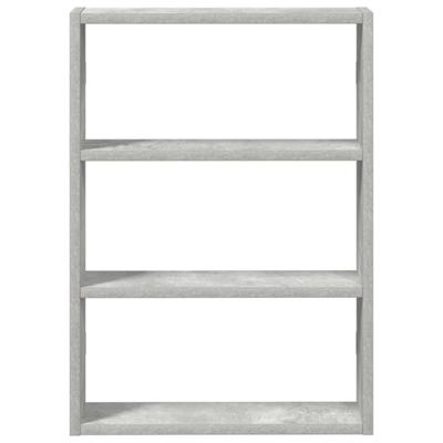 Wandschap 43x9x60 cm bewerkt hout betongrijs - thumbnail