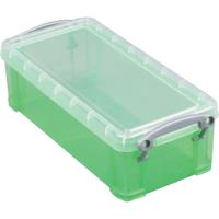 Really Useful Box opbergdoos 9 liter, transparant groen - thumbnail