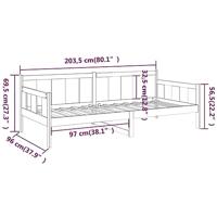 Slaapbank massief grenenhout honingbruin 90x200 cm - thumbnail