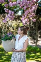 Capi bloempot waste rib 35x34 cm terrazzo beige - thumbnail