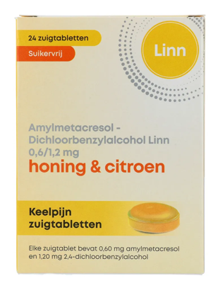 Linn Keelpijn Zuigtabletten Honing & Citroen Linn Keelpijn Zuigtabletten Honing & Citroen