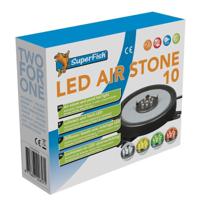 Superfish Led Color Luchtsteen Ø10cm - Vijverlichting Energiezuinig + 4 Kleurenlenzen - thumbnail