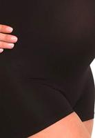 Zwangerschapsshort Positieshort Naadloos Zwart met shapewear effect - thumbnail