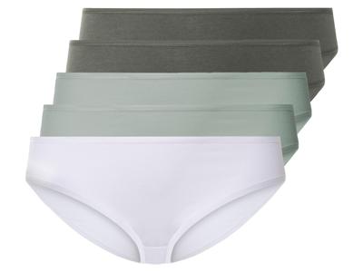 esmara 5 dames slips (Wit/groen/mint, 3XL (56/58))