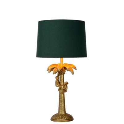 Lucide EXTRAVAGANZA COCONUT - Tafellamp - Ø 30,5 cm - 1xE27 - Mat Goud / Messing