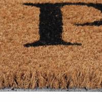 VidaXL Deurmat 45x75 cm getufte kokosvezel naturel - thumbnail