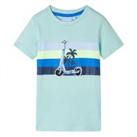 Kindershirt 128 lichtmintkleurig - thumbnail