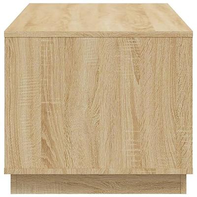 Salontafel 102x50x44 cm bewerkt hout sonoma eikenkleurig
