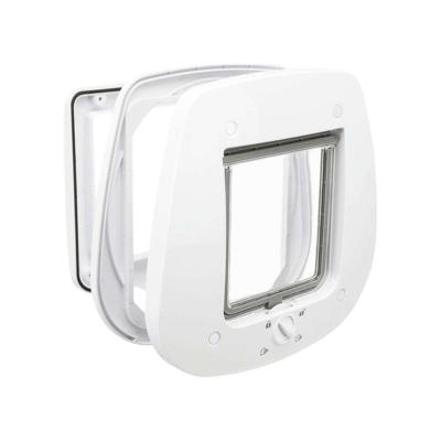 TRIXIE 4-WEG KATTENLUIK SPECIAAL VOOR GLAS WIT 27X26 CM