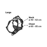 Hondentuig Balou Zwart L 60-85 cm x 25 mm - thumbnail