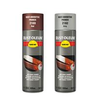 Rust-Oleum roestwerende primer - Hard Hat Zinc - roodbruin - mat - 0.5l - spuitbus - thumbnail