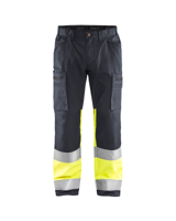 Blåkläder Werkbroek met stretch High-Vis 15511811 | Medium Grijs/High-Vis Geel | Maat 64 - 7330509675113 - thumbnail