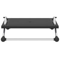 Voetensteun 45x40x13,5 cm zwart - thumbnail