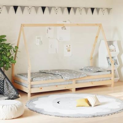 Kinderbedframe 80x200 cm massief grenenhout