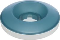TRIXIE SLOWFEEDING ROCKING BOWL KUNSTSTOF / TPR GRIJS / BLAUW 23X23 CM 500 ML - thumbnail