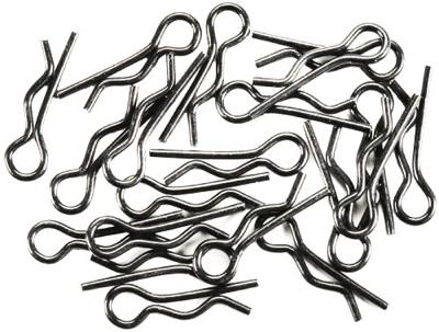 HPI - Body clip (8mm/black/20pcs) (6203)