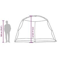 VidaXL Muskietentent grijs 320 x 320 x 218 cm polyester en glasvezel - thumbnail