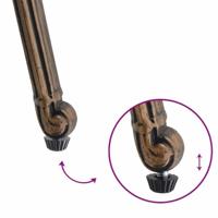 Tuinstoel 2 pcs Brons 56 x 55 x 92.5cm Aluminium - thumbnail