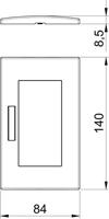 OBO Bettermann 6119352 Afdekking (b x h x d) 140 x 84 x 8.5 mm 1 stuk(s) Wit - thumbnail