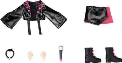 Original Character Accessories for Nendoroid Doll Figures Outfit Set: Idol Outfit - Girl (Rose Red)